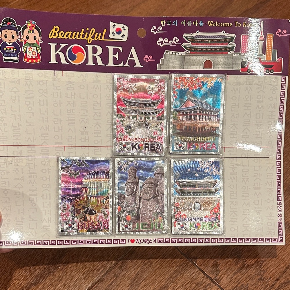Korean Souvenir Magnet Set